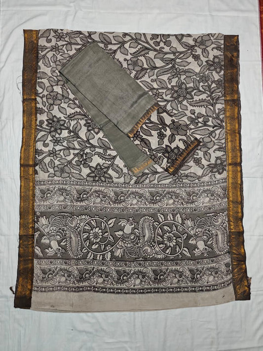 Gap border kalamkari 2 piece set - 2