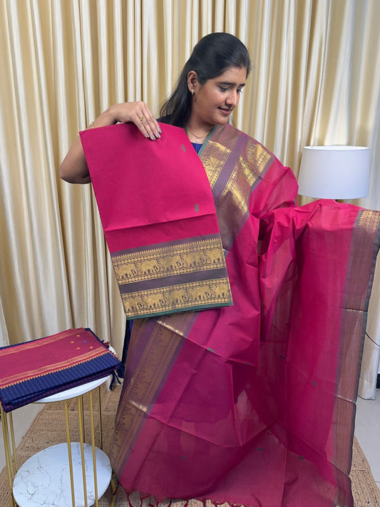 Cherry Chettinad cotton (with butta )