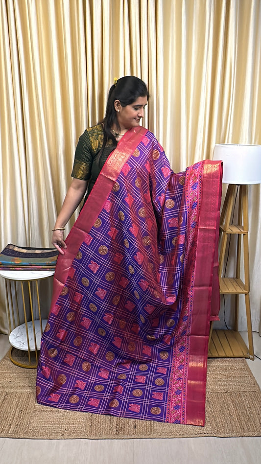 Patola semi soft silk saree -4