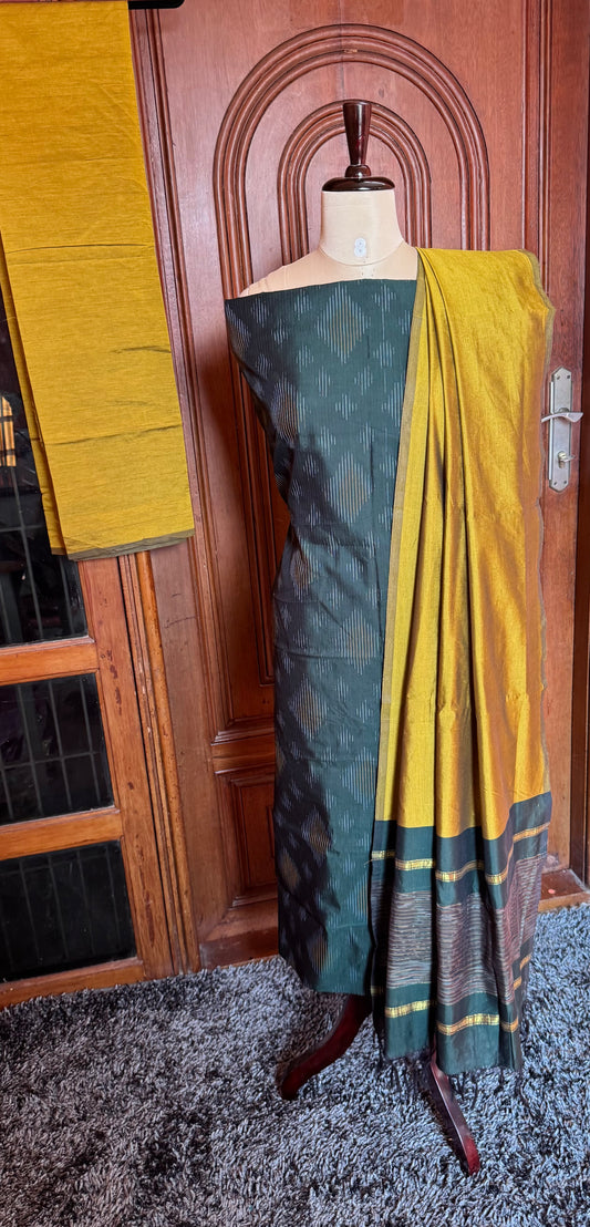 Full weave ikat Pochampally sico dress material FWS-23