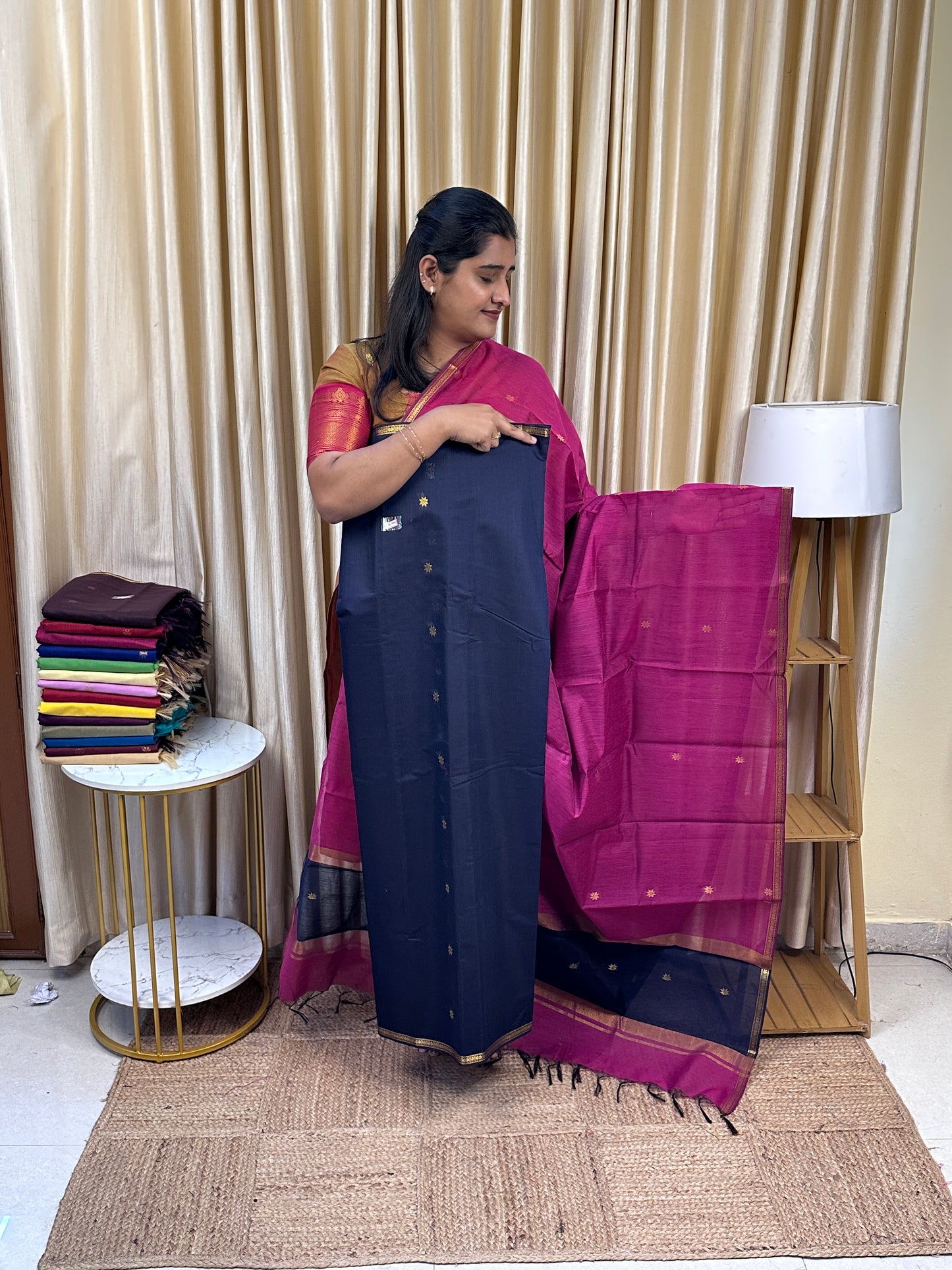 Maheswari silk cotton 2 piece set- MH16