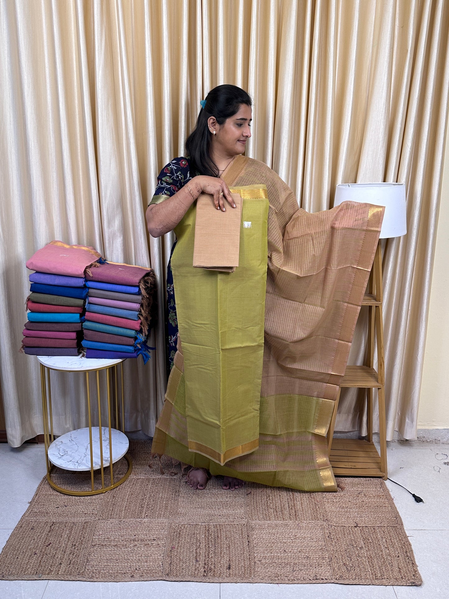 Premium Mangalgiri cotton 3 piece set - PMC20