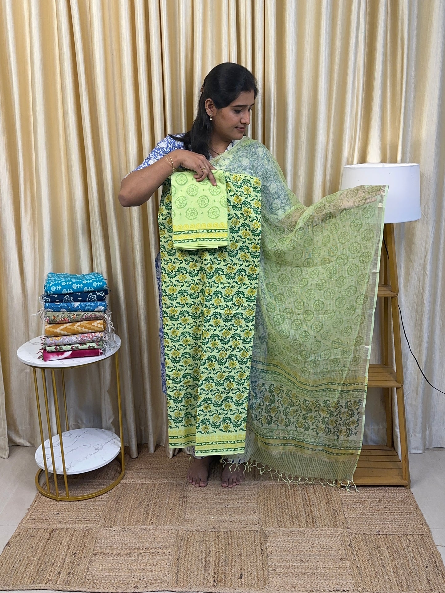 Jaipur cotton Salwar suit with Kota duppata-1