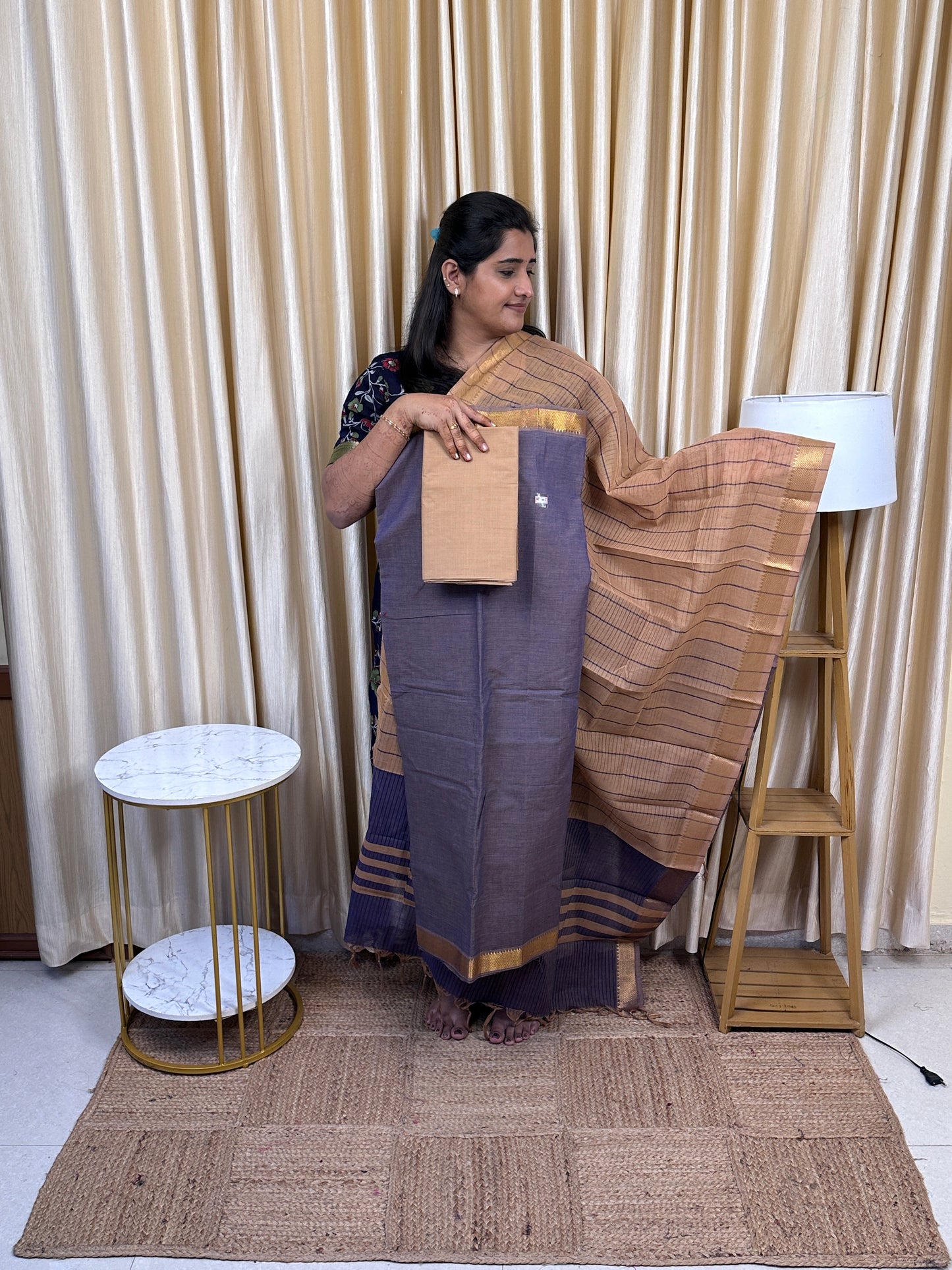 Premium Mangalgiri cotton 3 piece set - PMC40