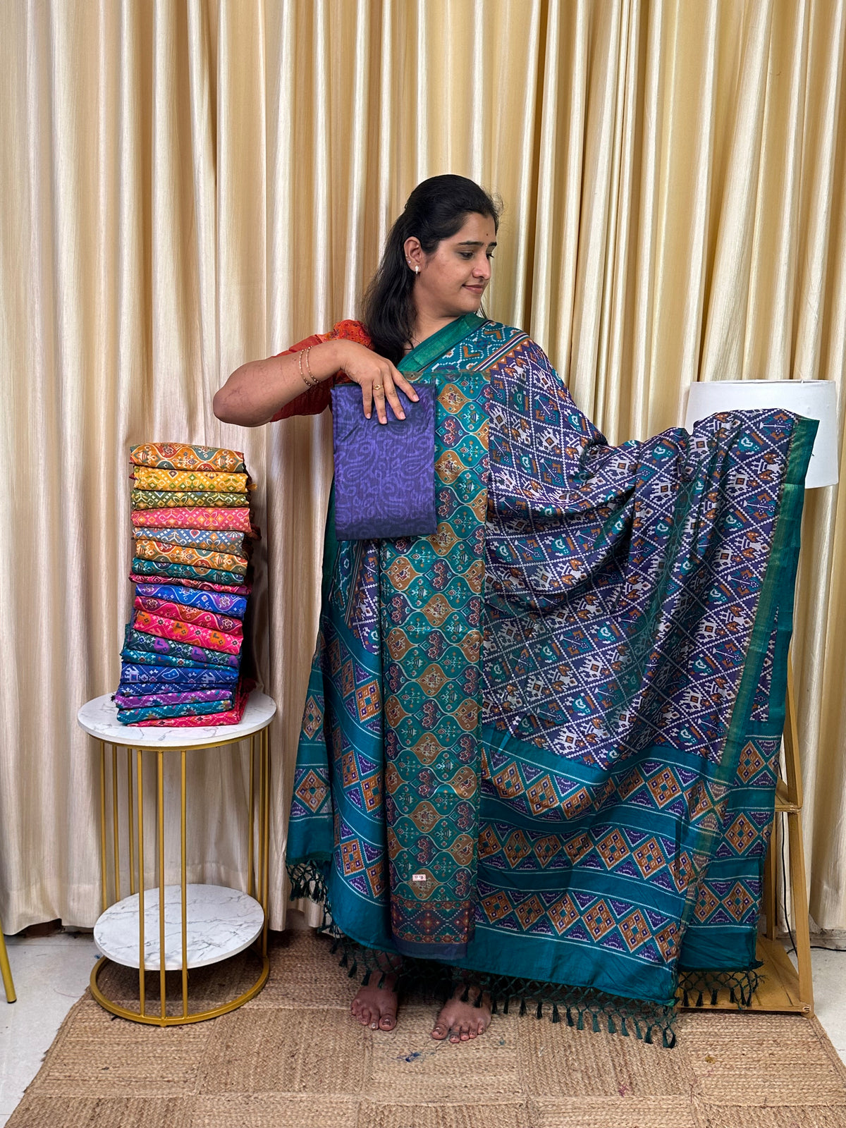 Patola semi silk 3 piece set - SP92