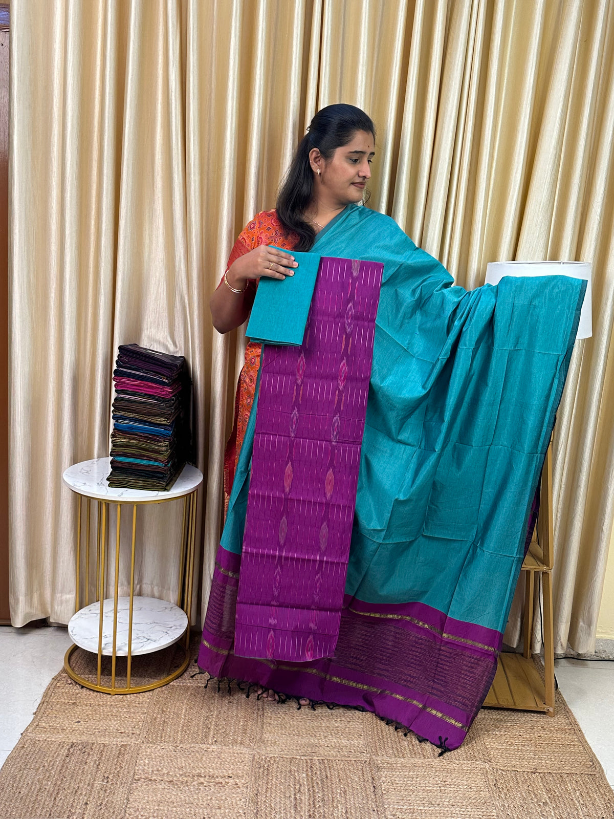 Special Pochampalli sico Full weave  3 piece set-SPD14