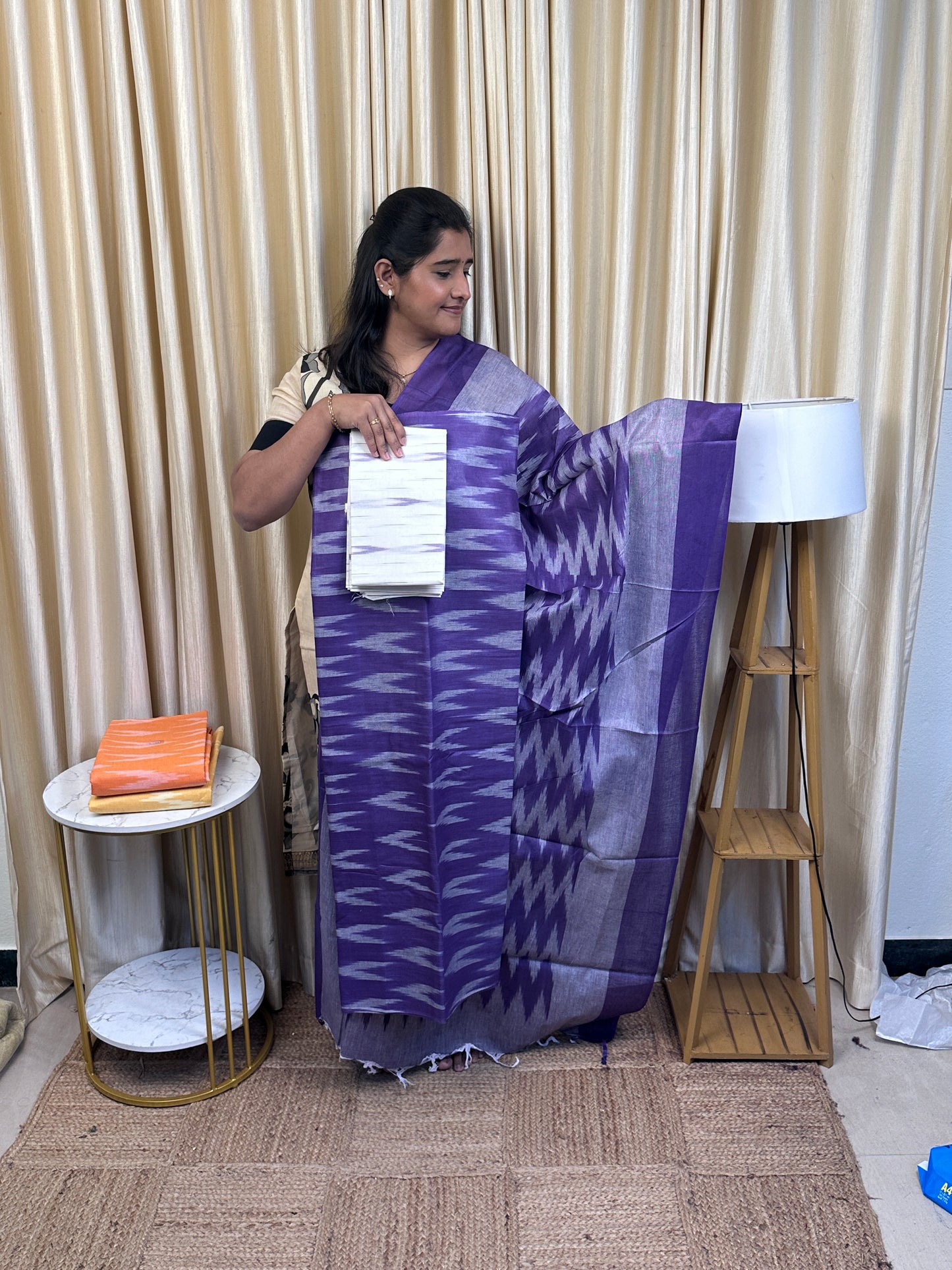 Compact cotton Ikat 3 piece set - IKT 8