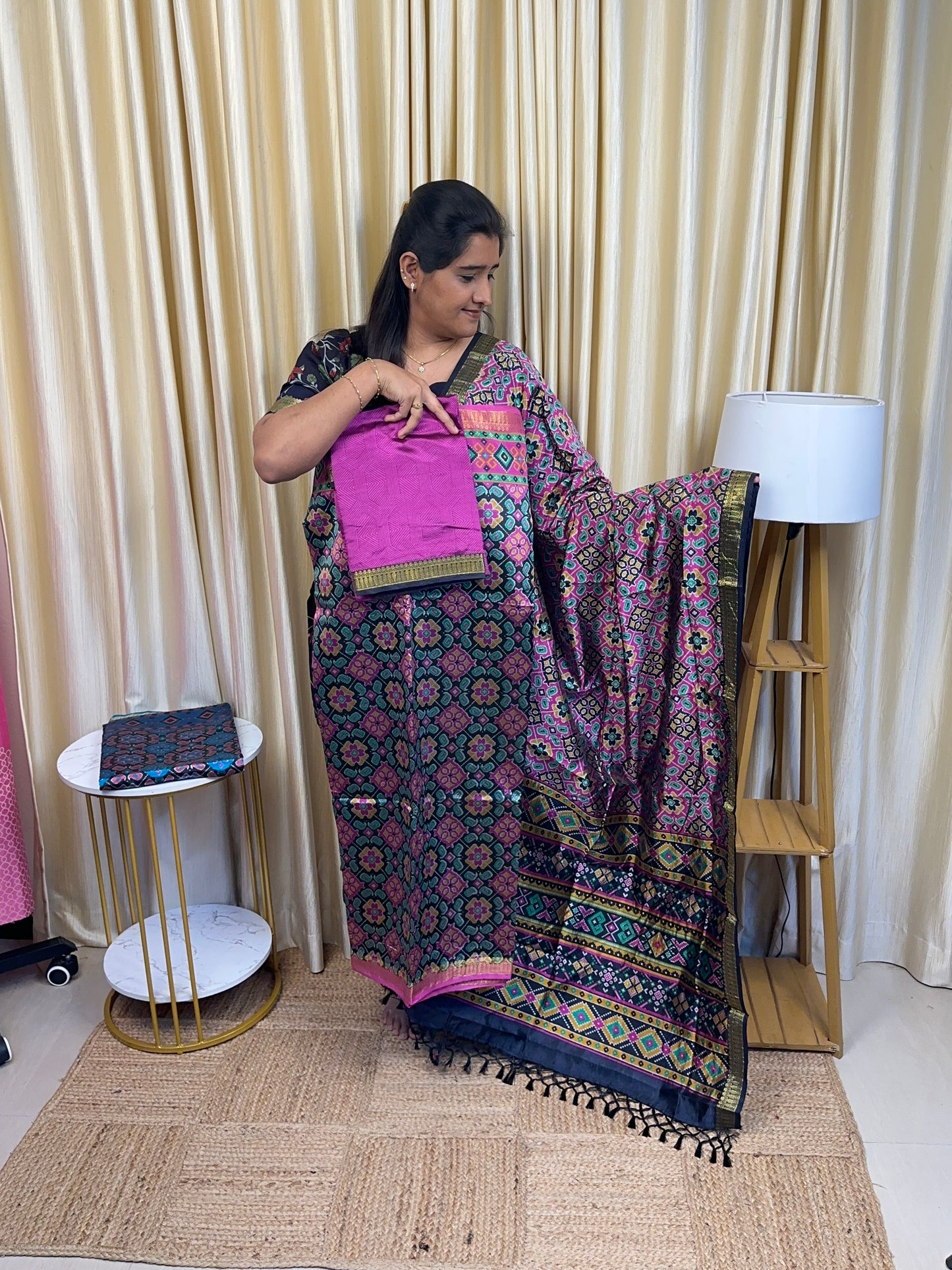 Patola semi silk 3 piece set - BM1