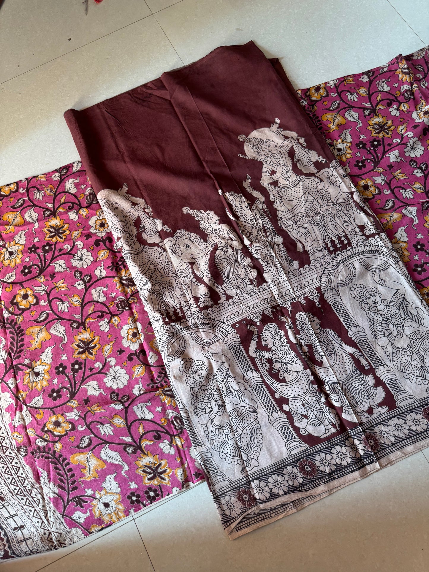 Kalamkari 2 piece set -KST3