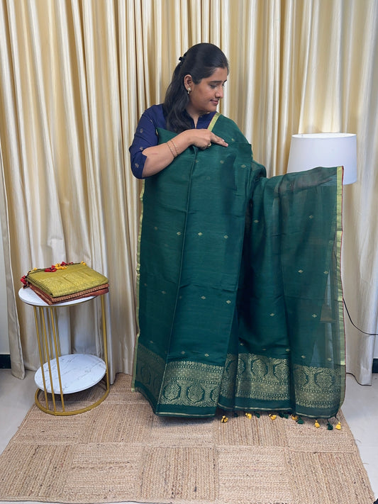 Linen banarasi Jamdhani [handwork]-8