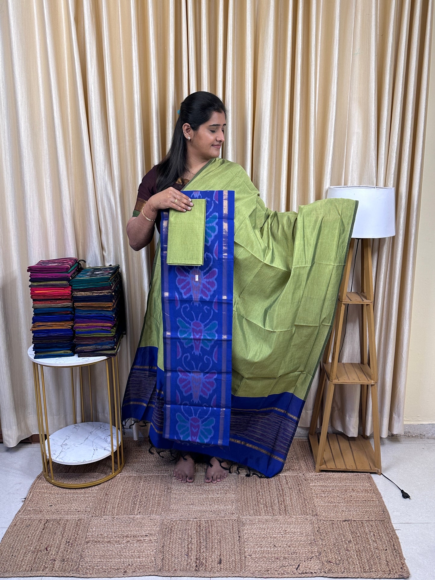 Pochampalli sico 3 piece set-SICO1