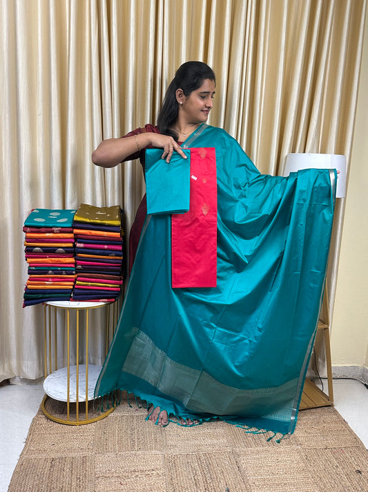 Premium semi soft silk 3 piece set -psc16