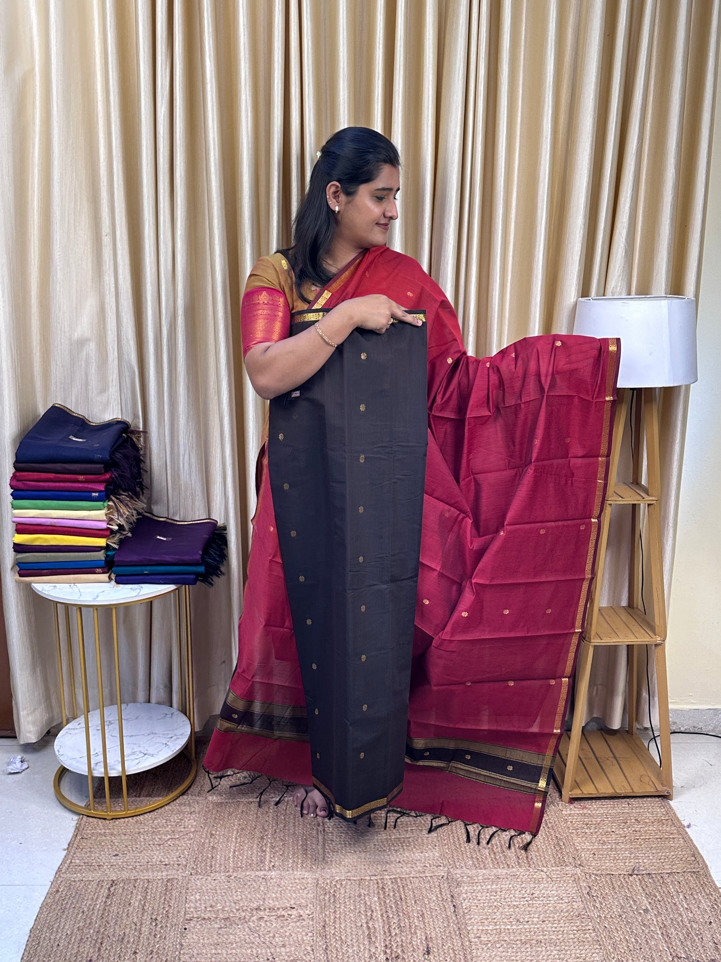 Maheswari silk cotton 2 piece set- MH12