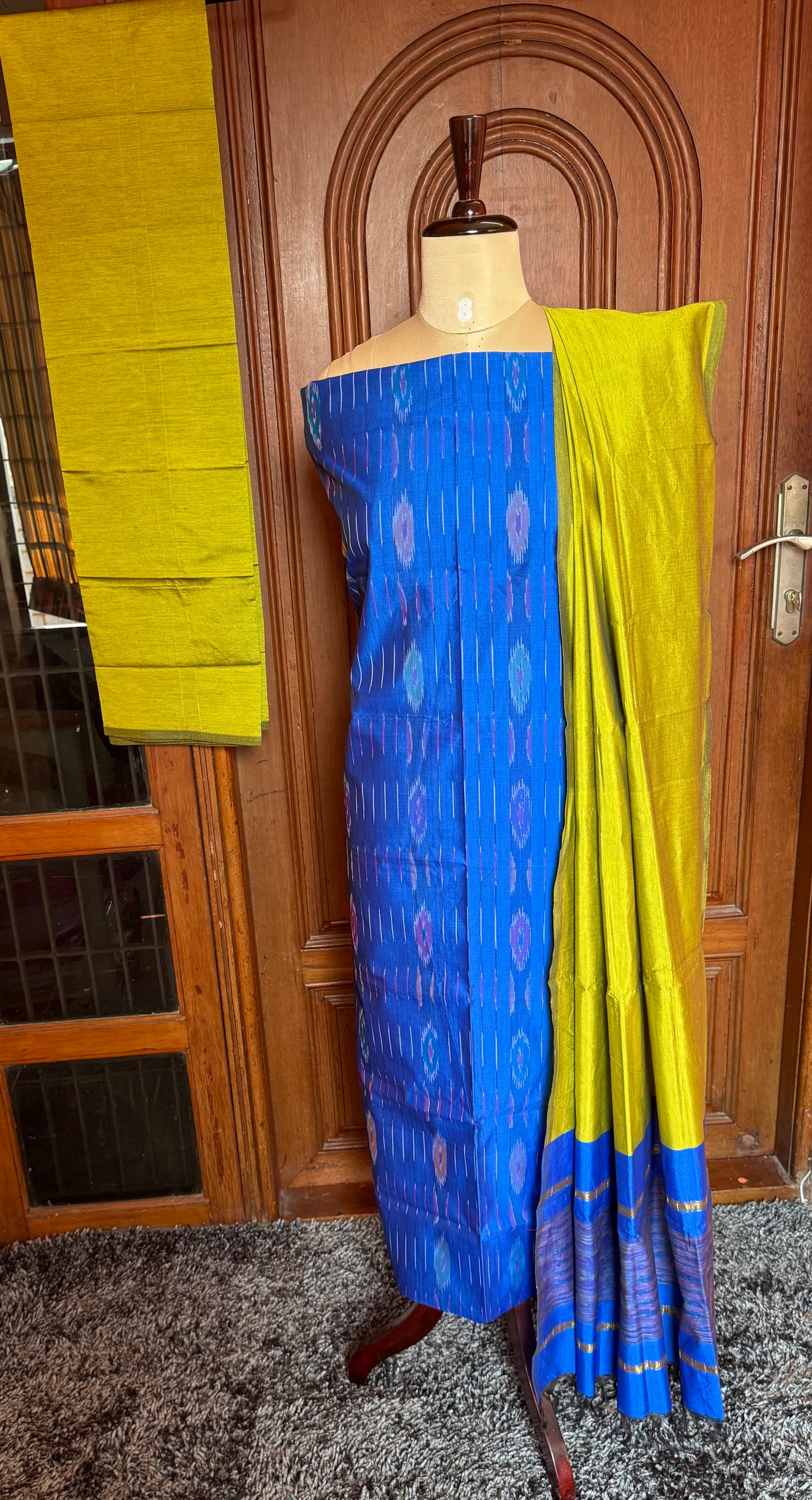 Special Pochampalli sico Full weave  3 piece set-SPD12