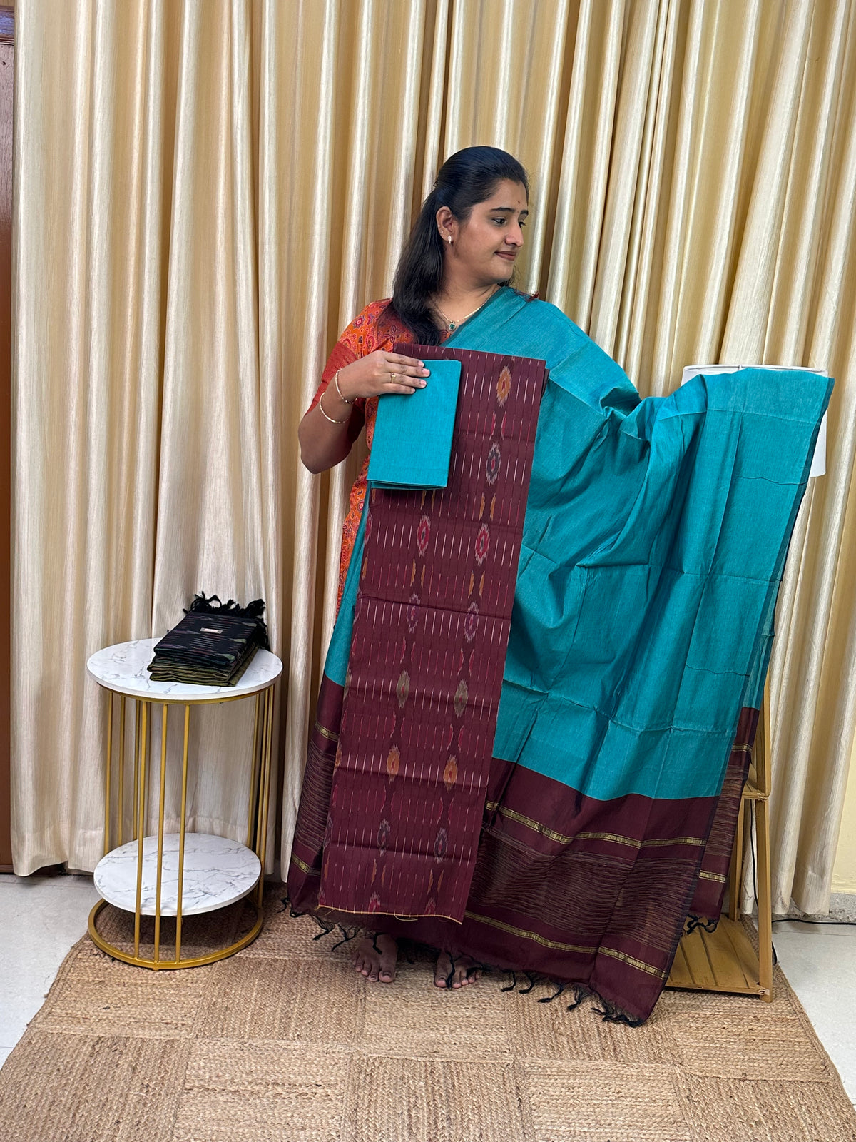 Special Pochampalli sico Full weave  3 piece set-SPD23