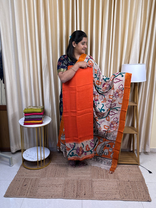 Gap border kalamkari 2 piece set - 10