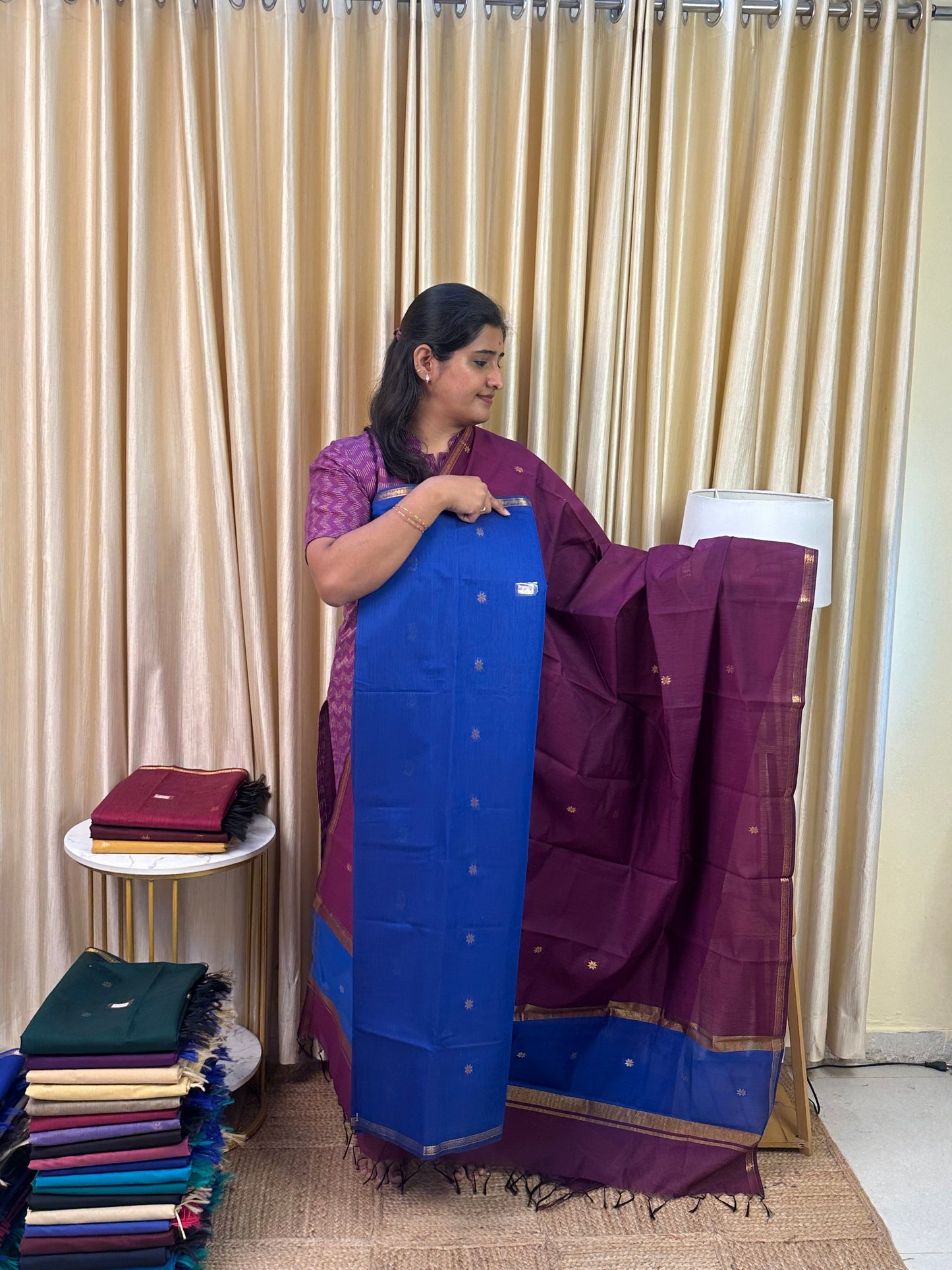 Maheswari silk cotton 2 piece set- NMH27