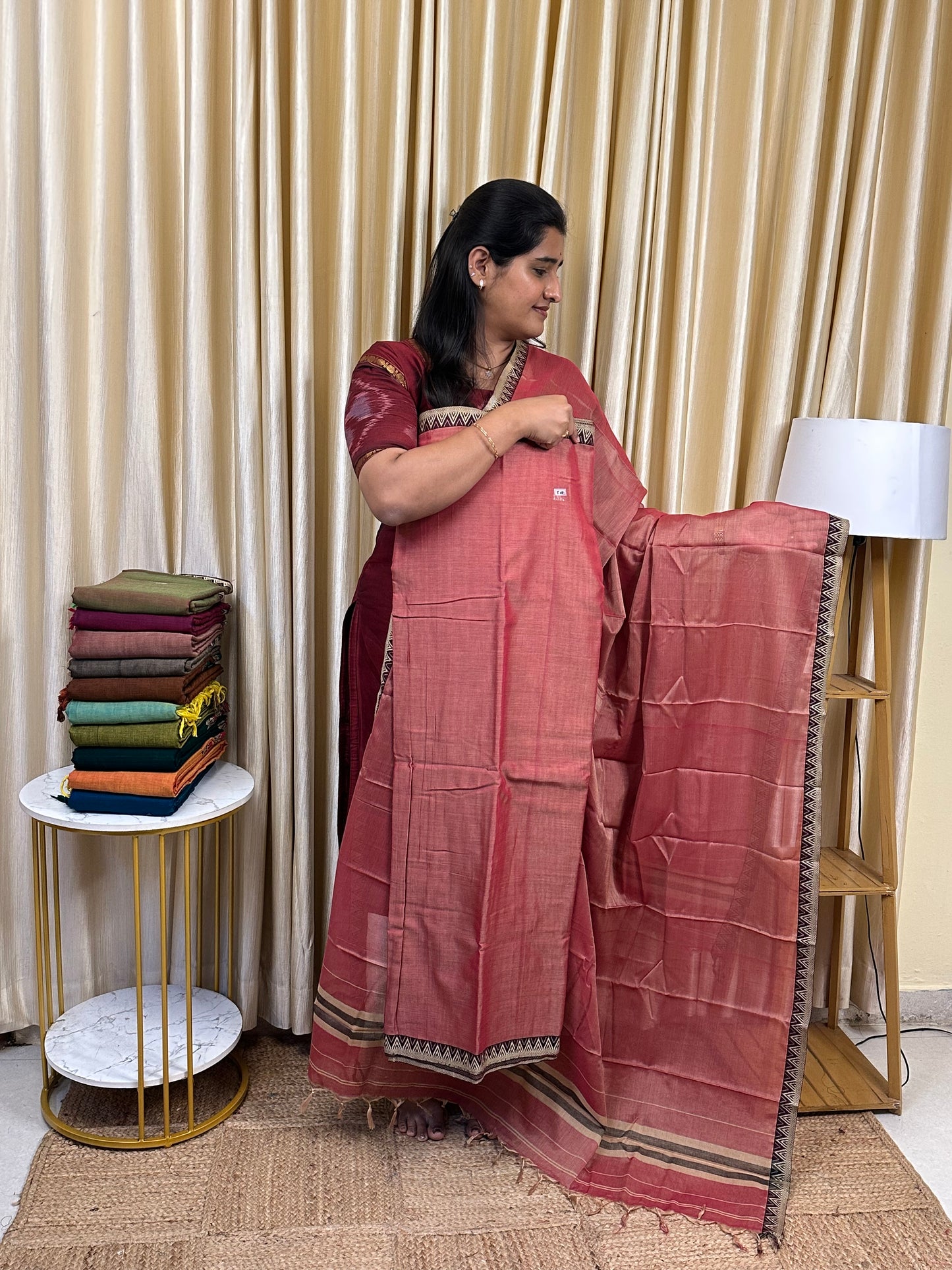 Narayanpet  checks Mercerised cotton (4.5 m Top)-TBN2