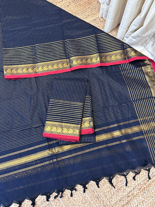Premium count Vairaoosi Chettinad 2 piece suit -Royal Blue