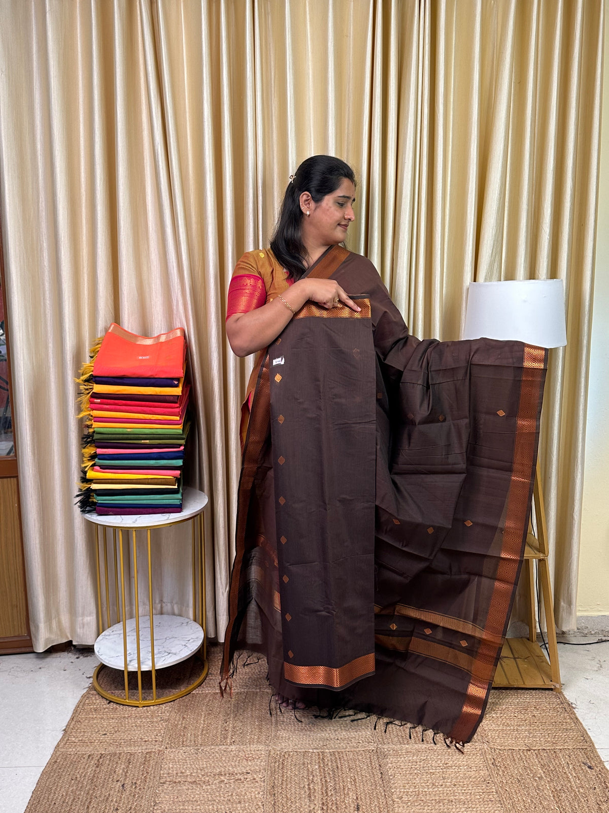 Maheswari silk cotton 2 piece set- MN 1