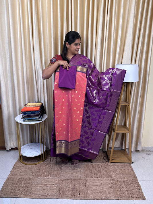 Banarasi Katan silk 3 piece set -GBPK1