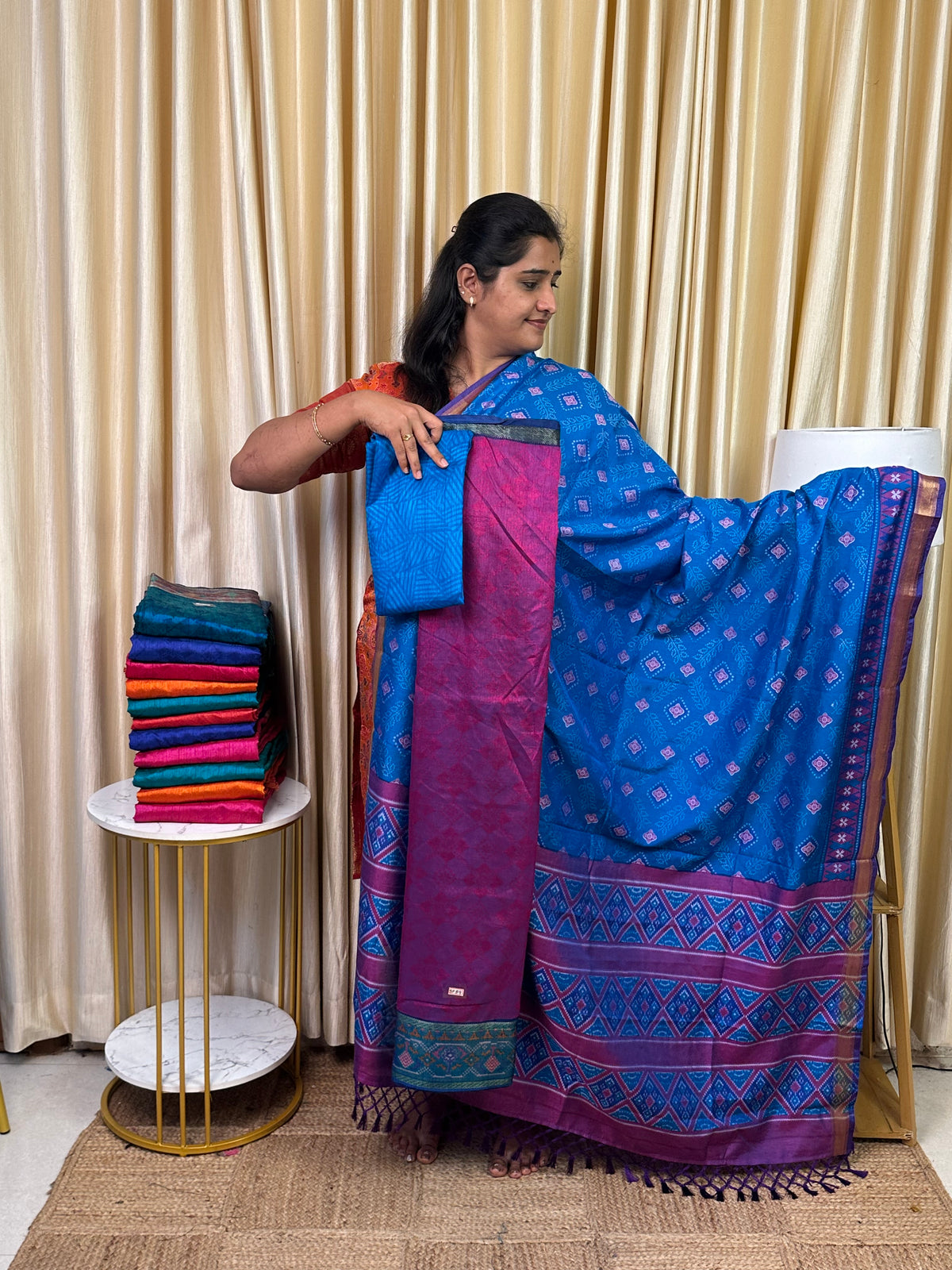 Patola semi silk 3 piece set - SP59