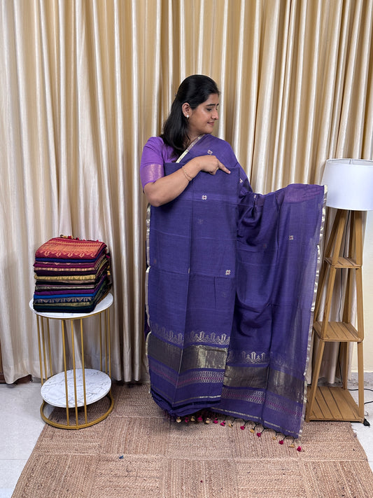 SWARA - Banarasi Jamdhani cotton by silk -4