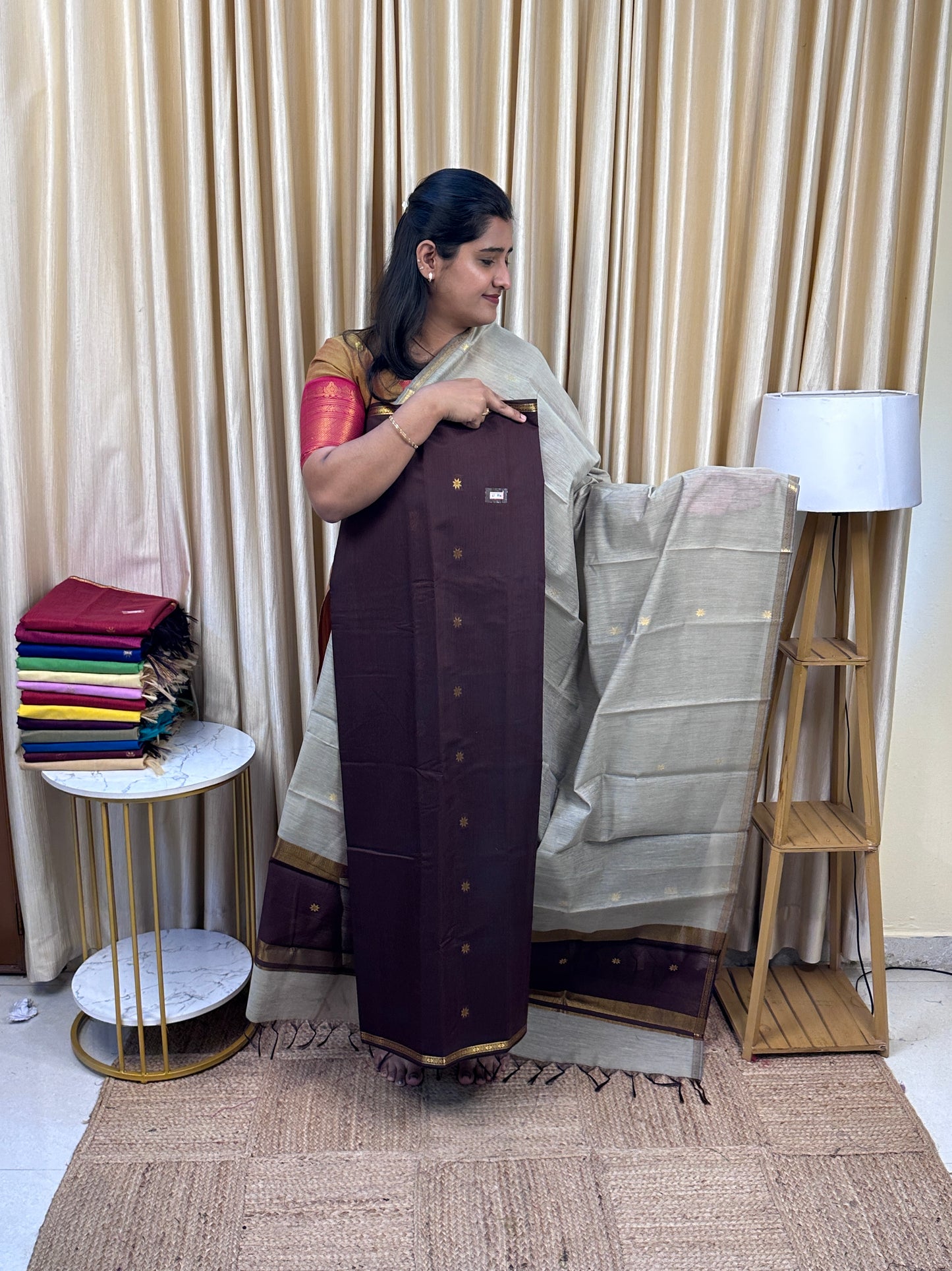Maheswari silk cotton 2 piece set- MH17