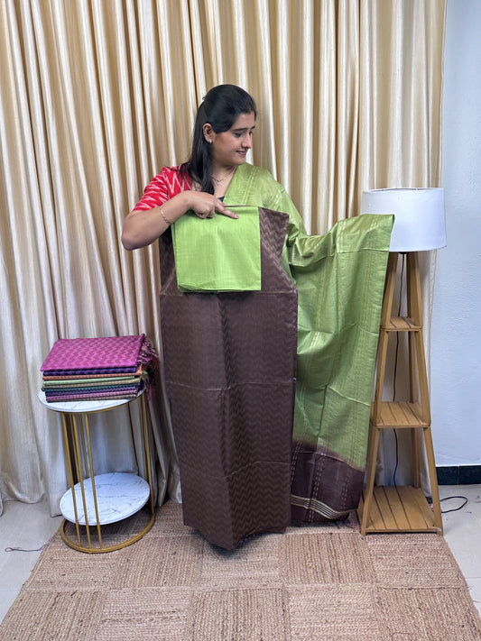 Semi Matka Tussar 3 piece set-TTC7