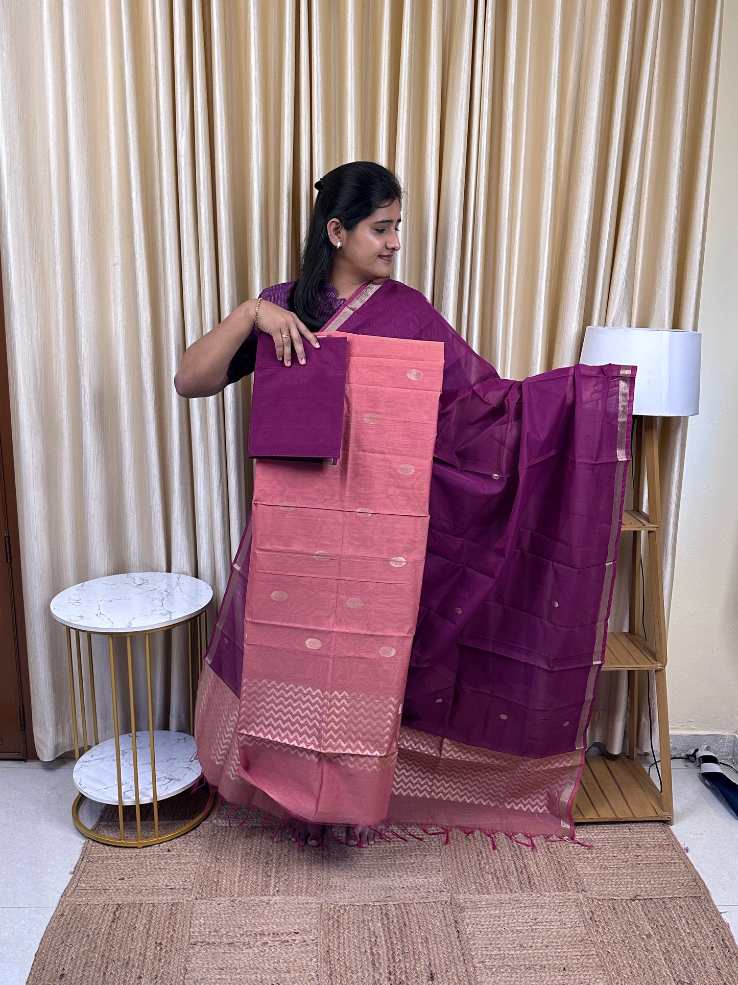 Kora silk cotton 3 piece set -KSC40