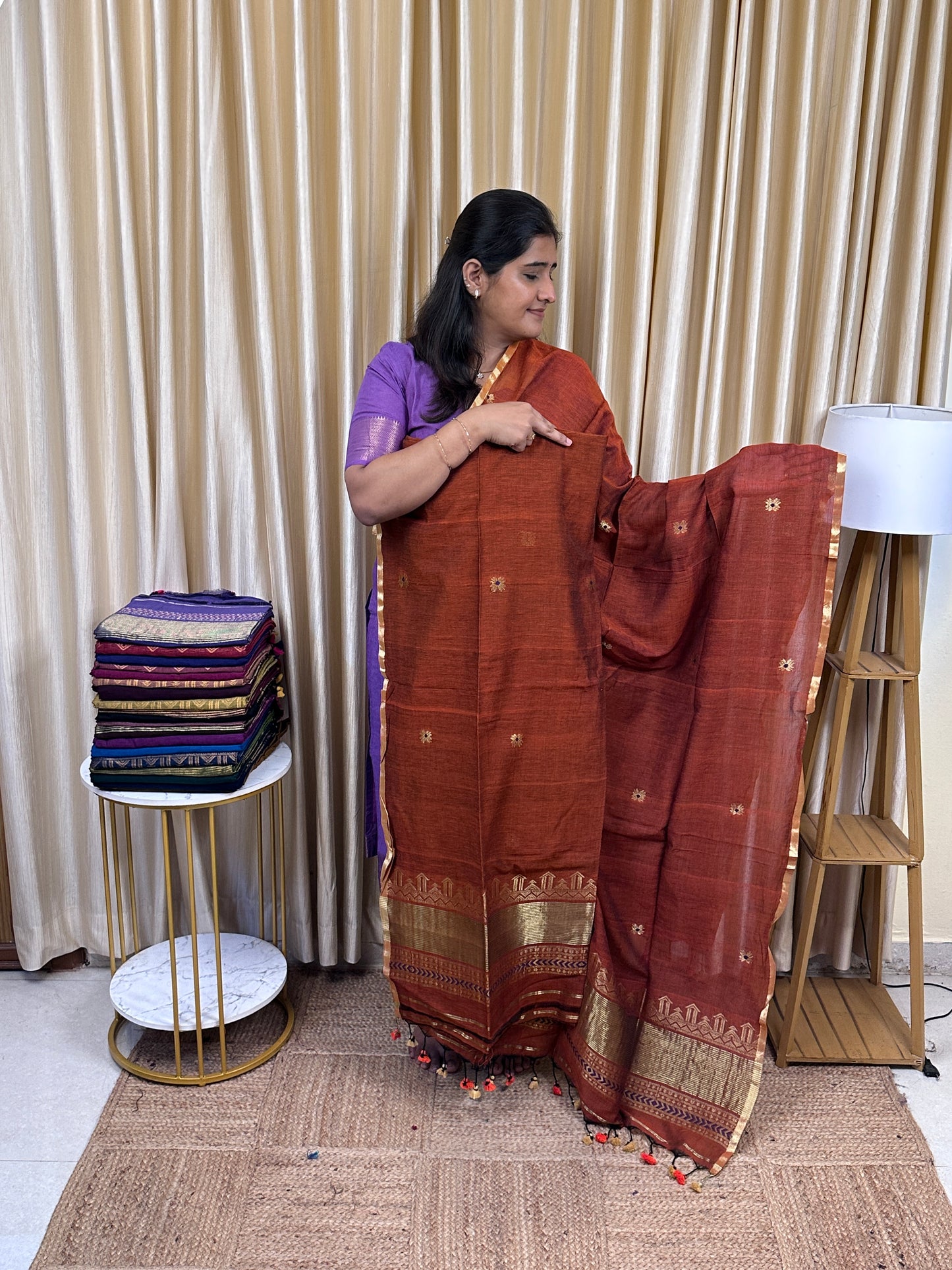 SWARA - Banarasi Jamdhani cotton by silk -3