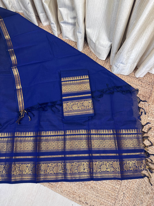 Chettinad 2 piece set  (Royal blue) - RAGA 3