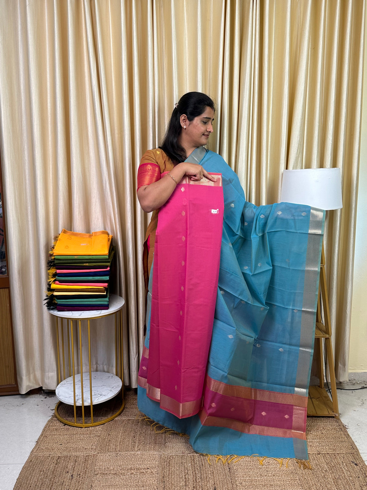 Maheswari silk cotton 2 piece set- MN 9
