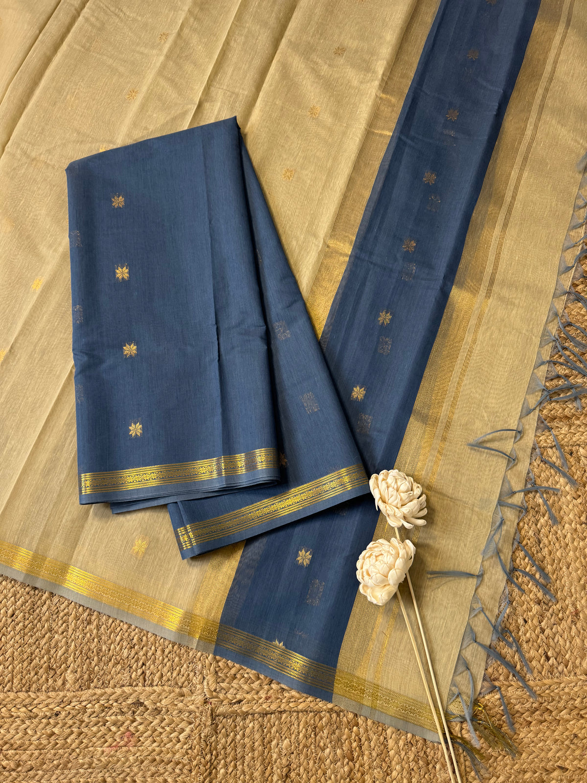 Maheswari silk cotton 2 piece set-ROJA1