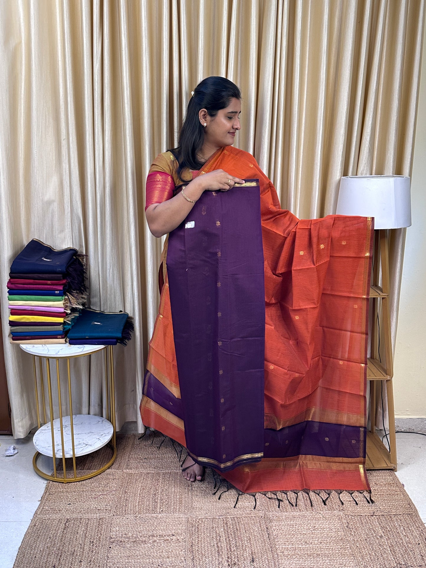 Maheswari silk cotton 2 piece set- MH13