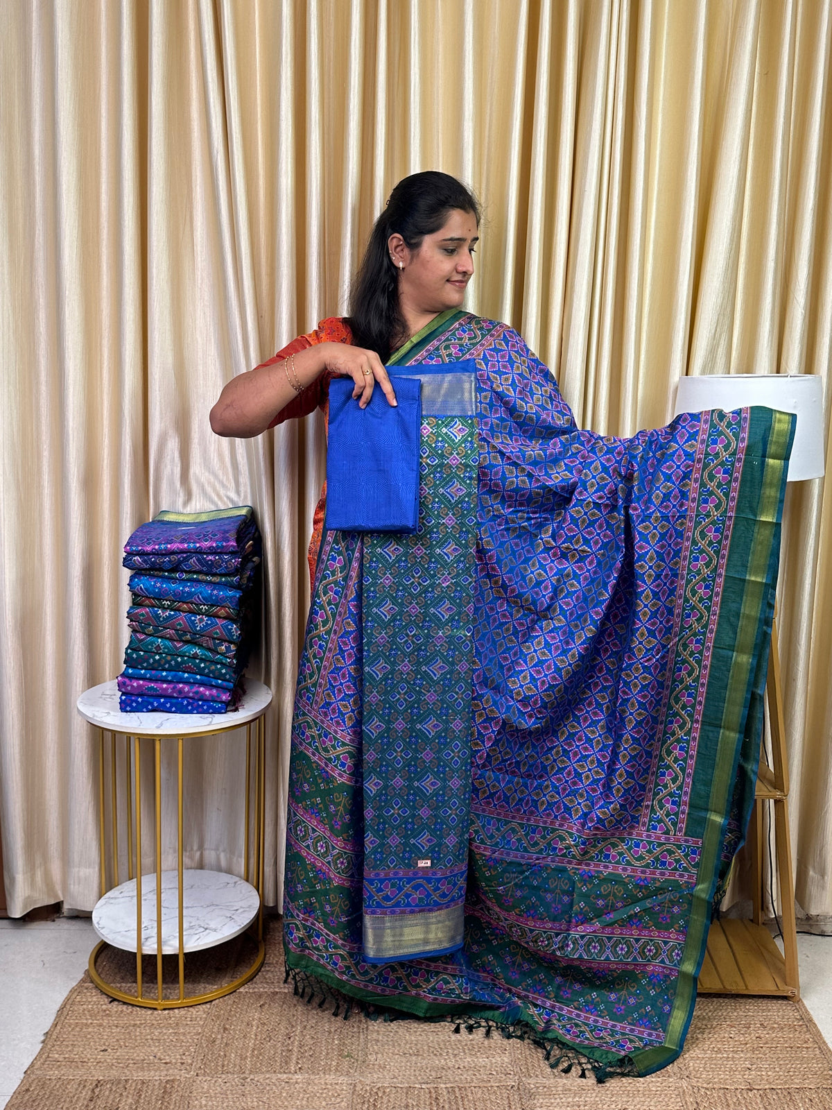 Patola semi silk 3 piece set - SP28