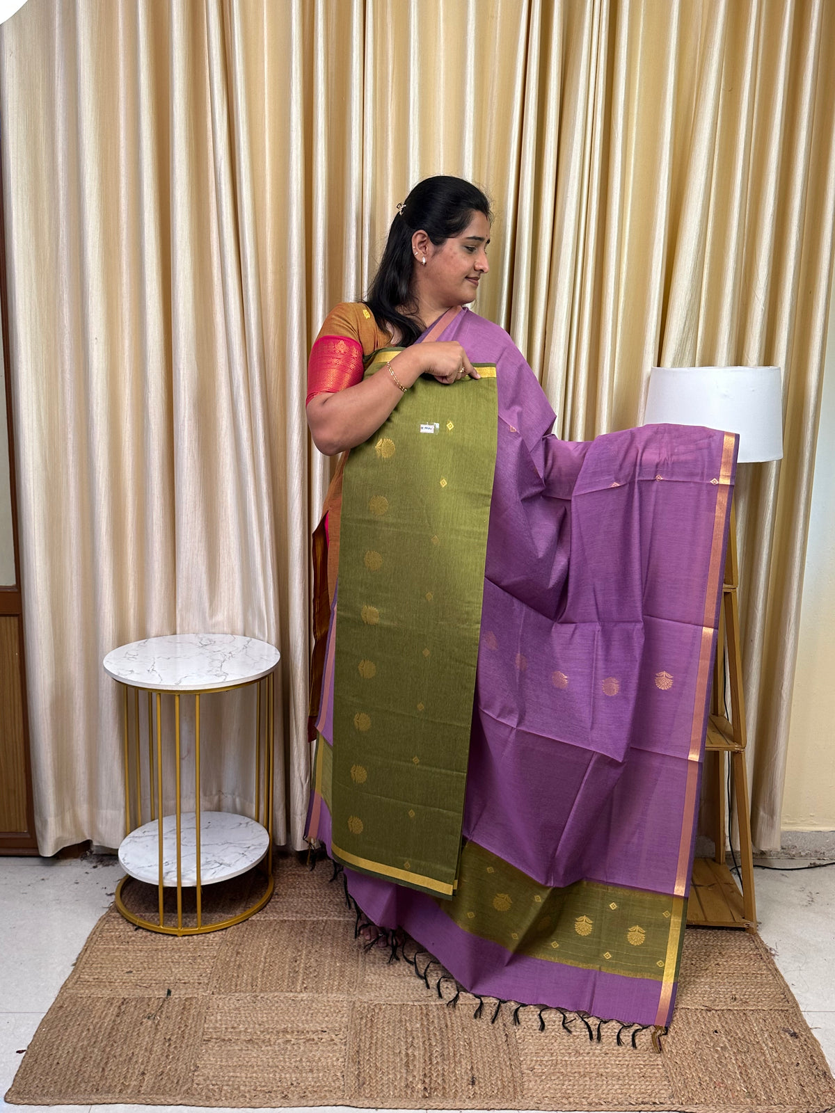 Chanderi silk cotton 2 piece set -Kayal38
