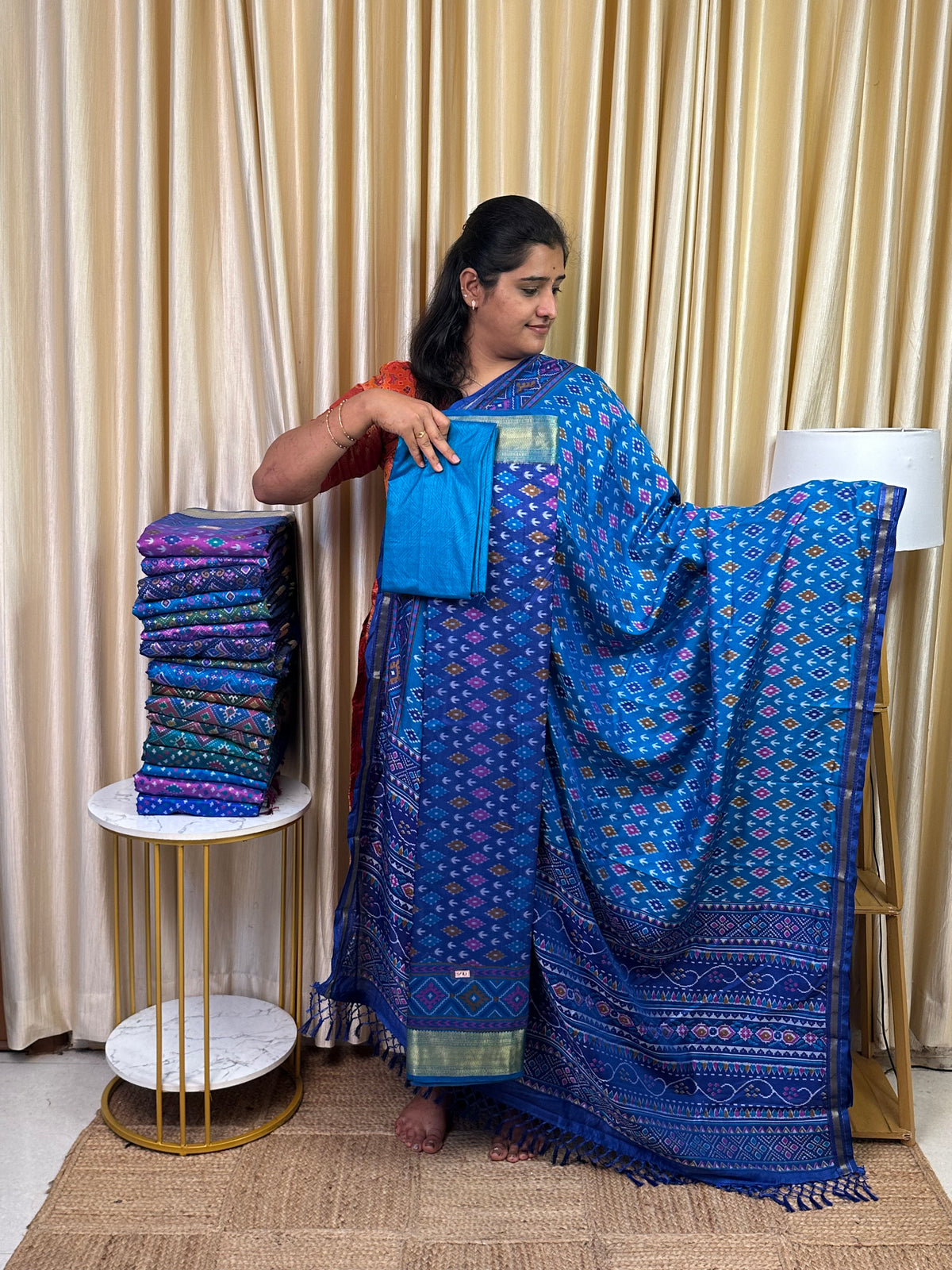 Patola semi silk 3 piece set - SP23