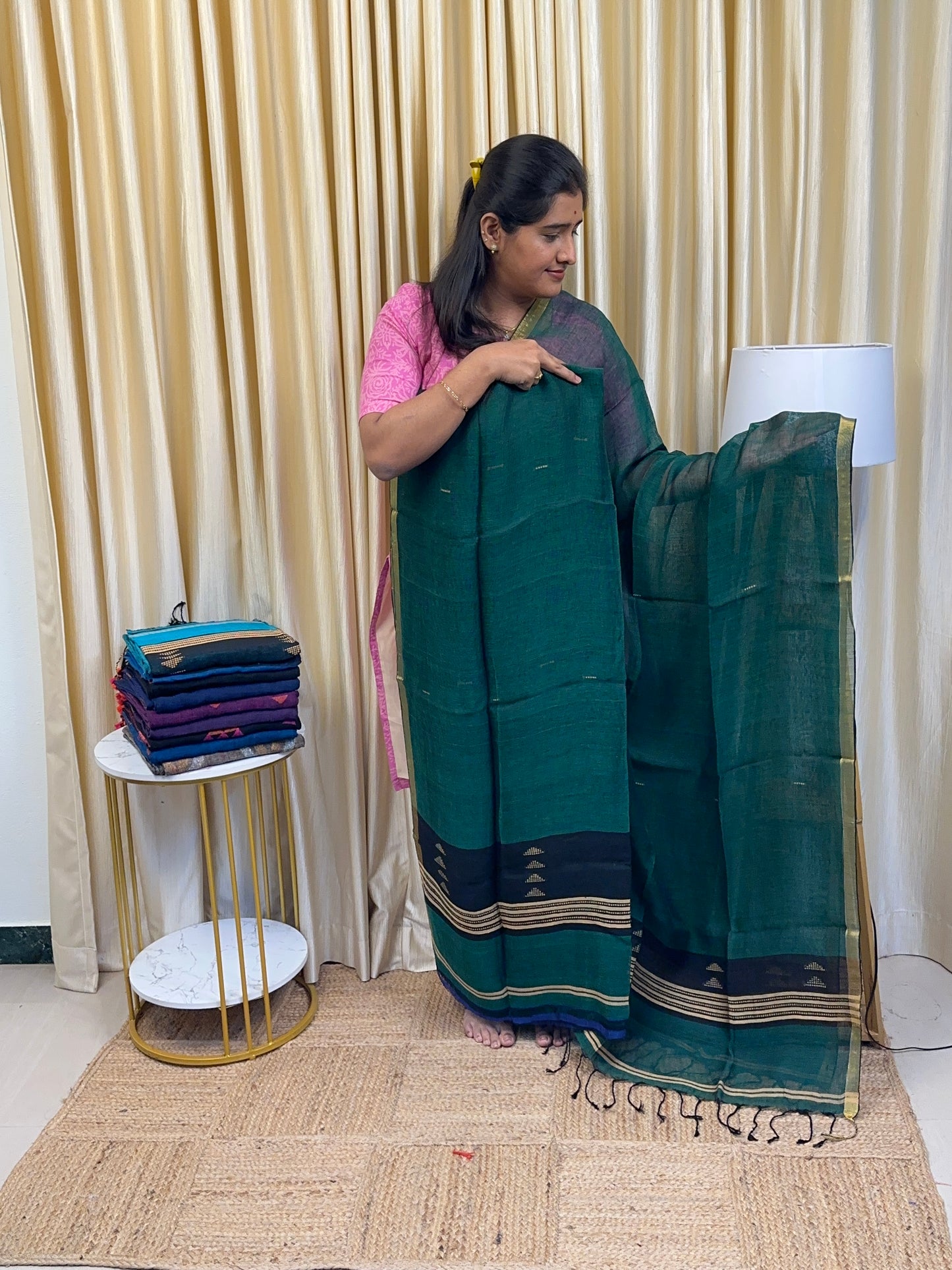 ZIVA Linen Jamdhani handwork 4