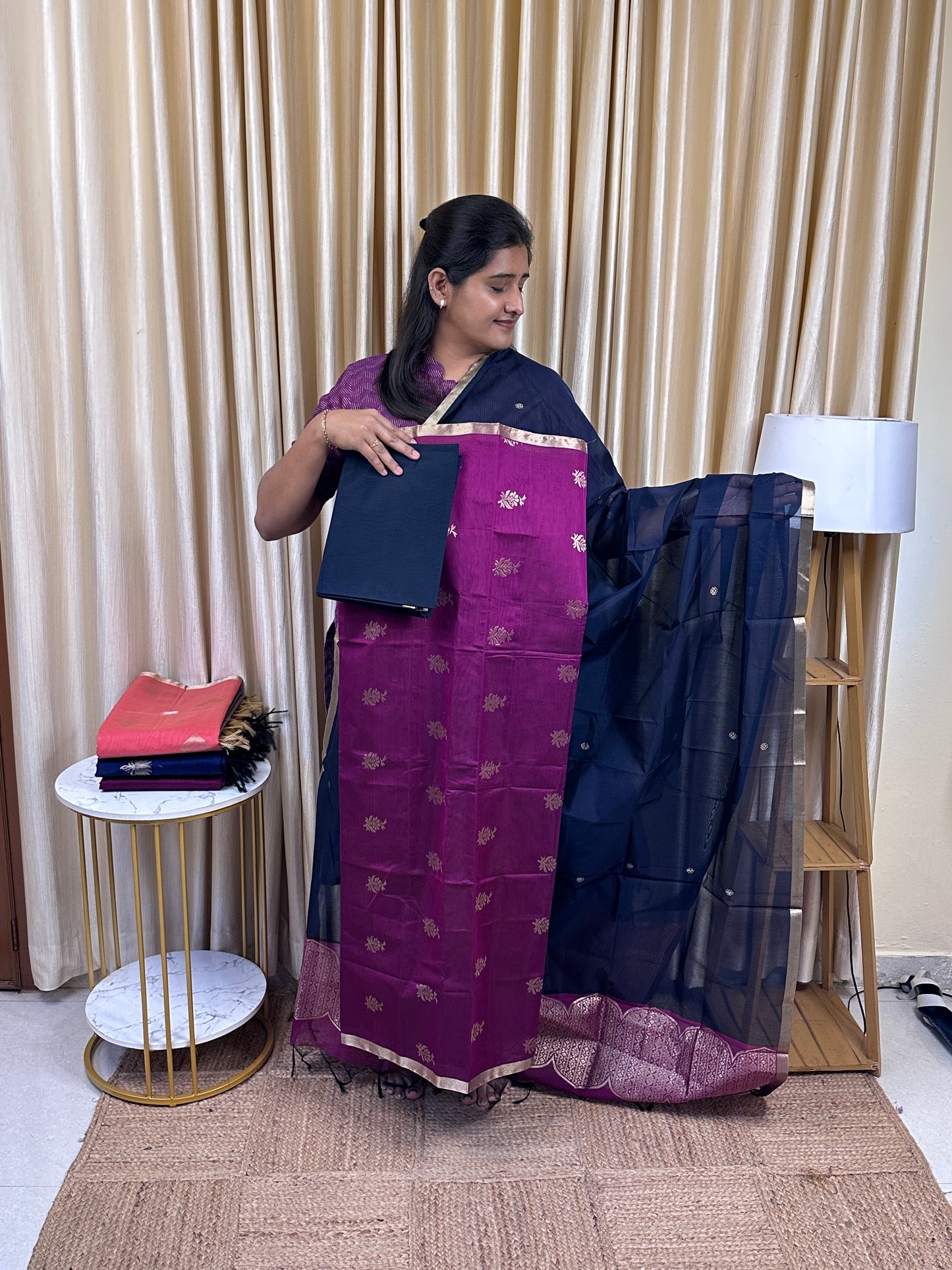 Kora silk cotton 3 piece set -KSC47