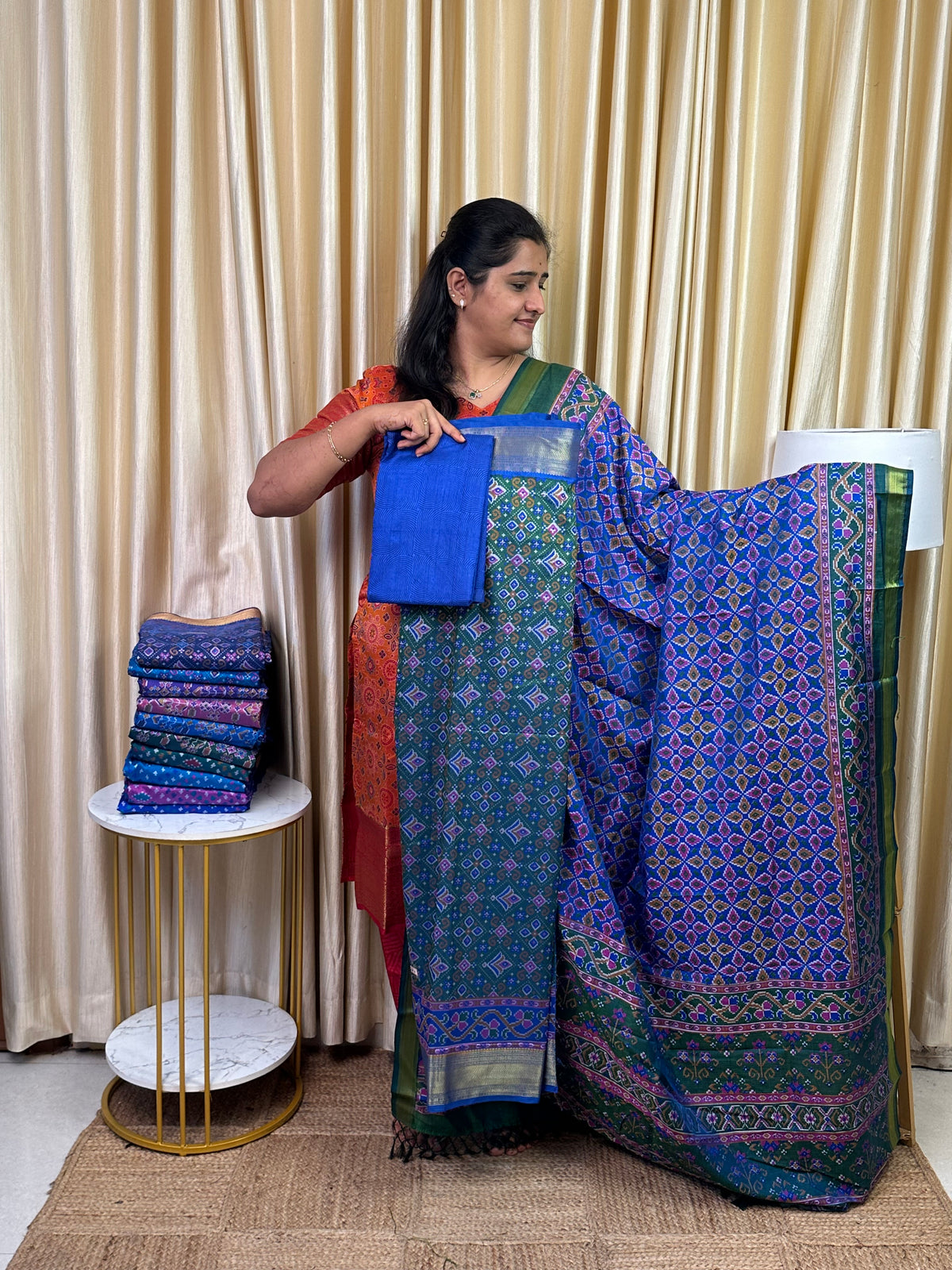 Patola semi silk 3 piece set - SP10