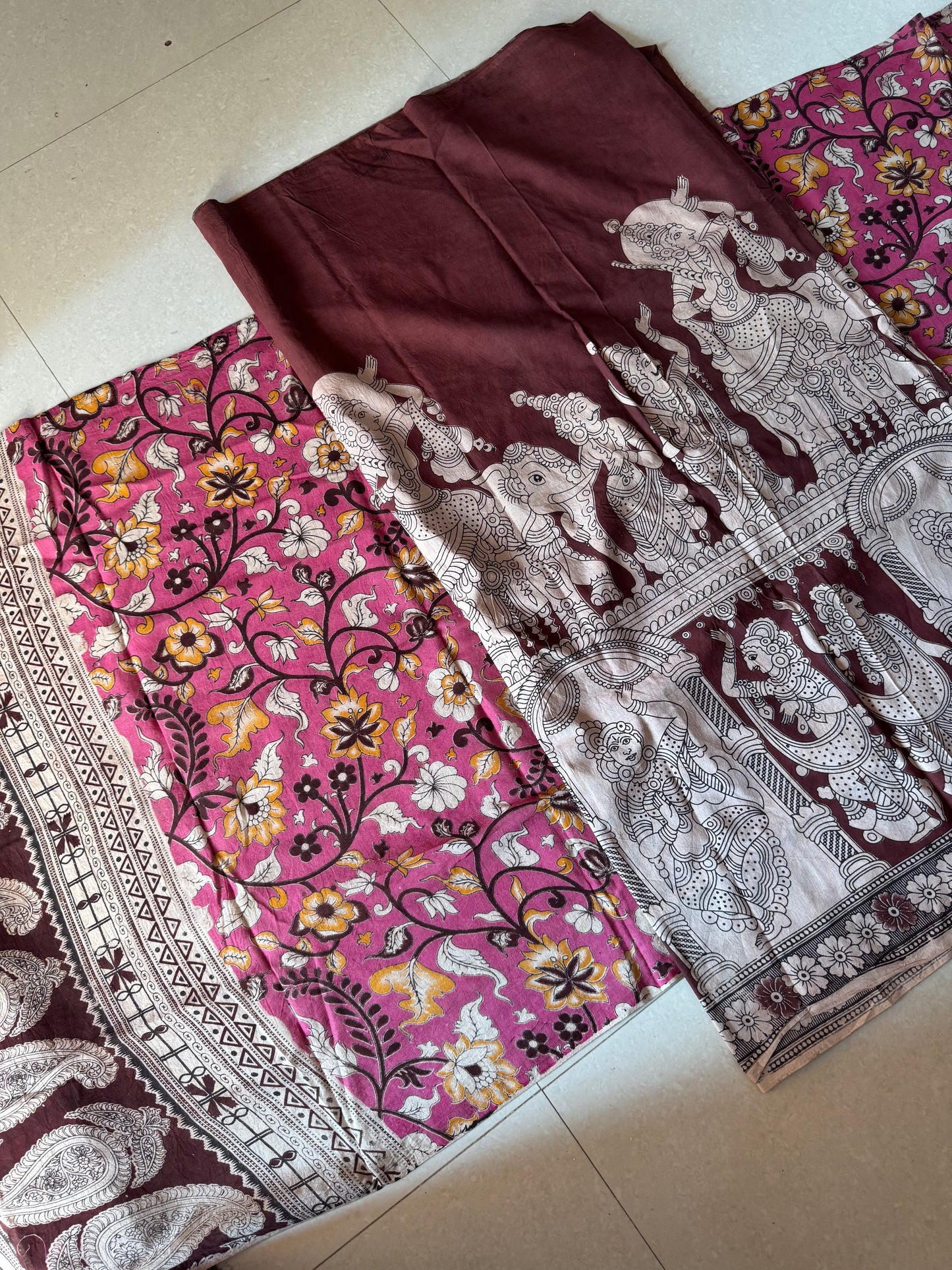 Kalamkari 2 piece set -KST3
