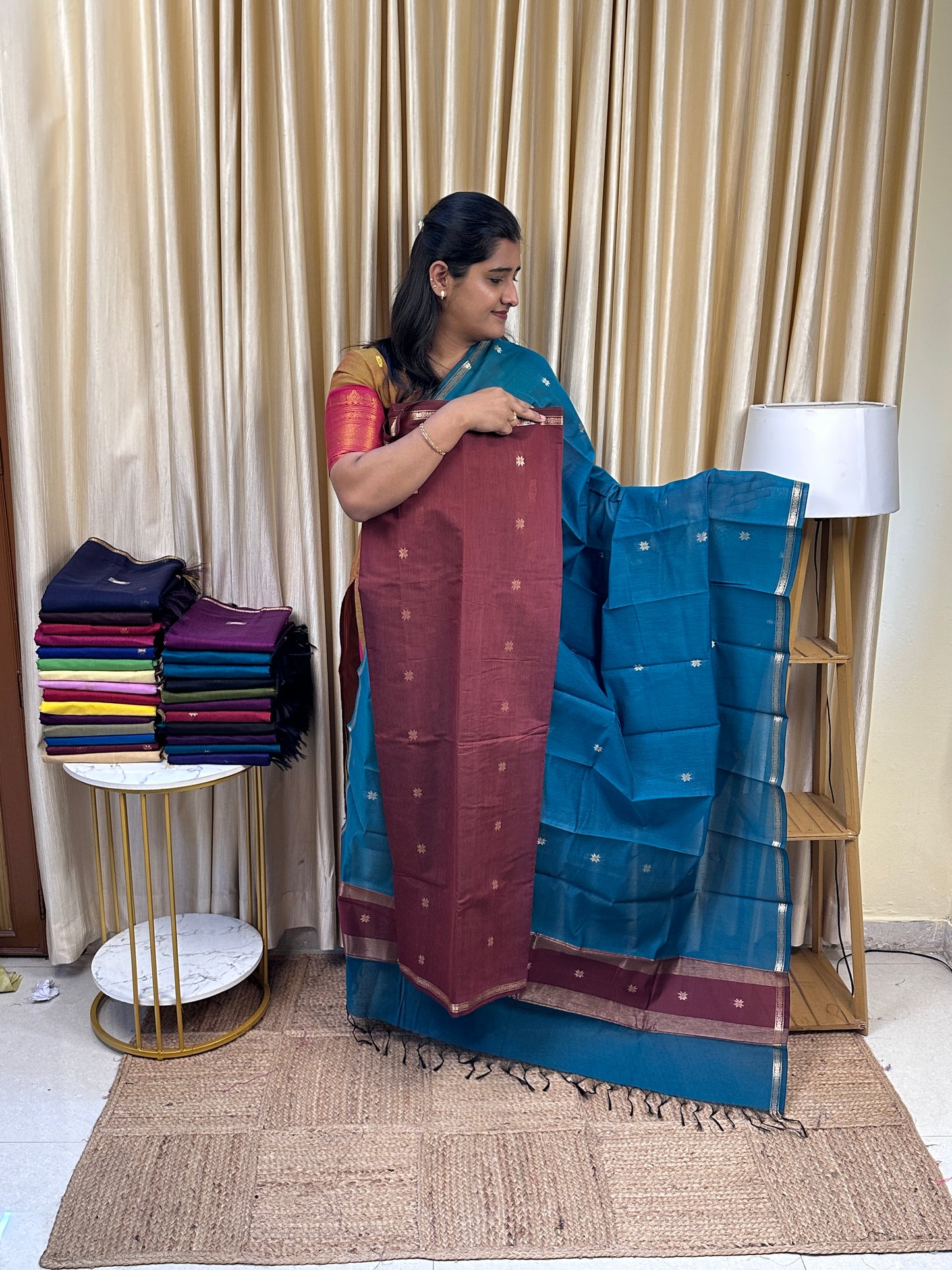 Maheswari silk cotton 2 piece set- MH4