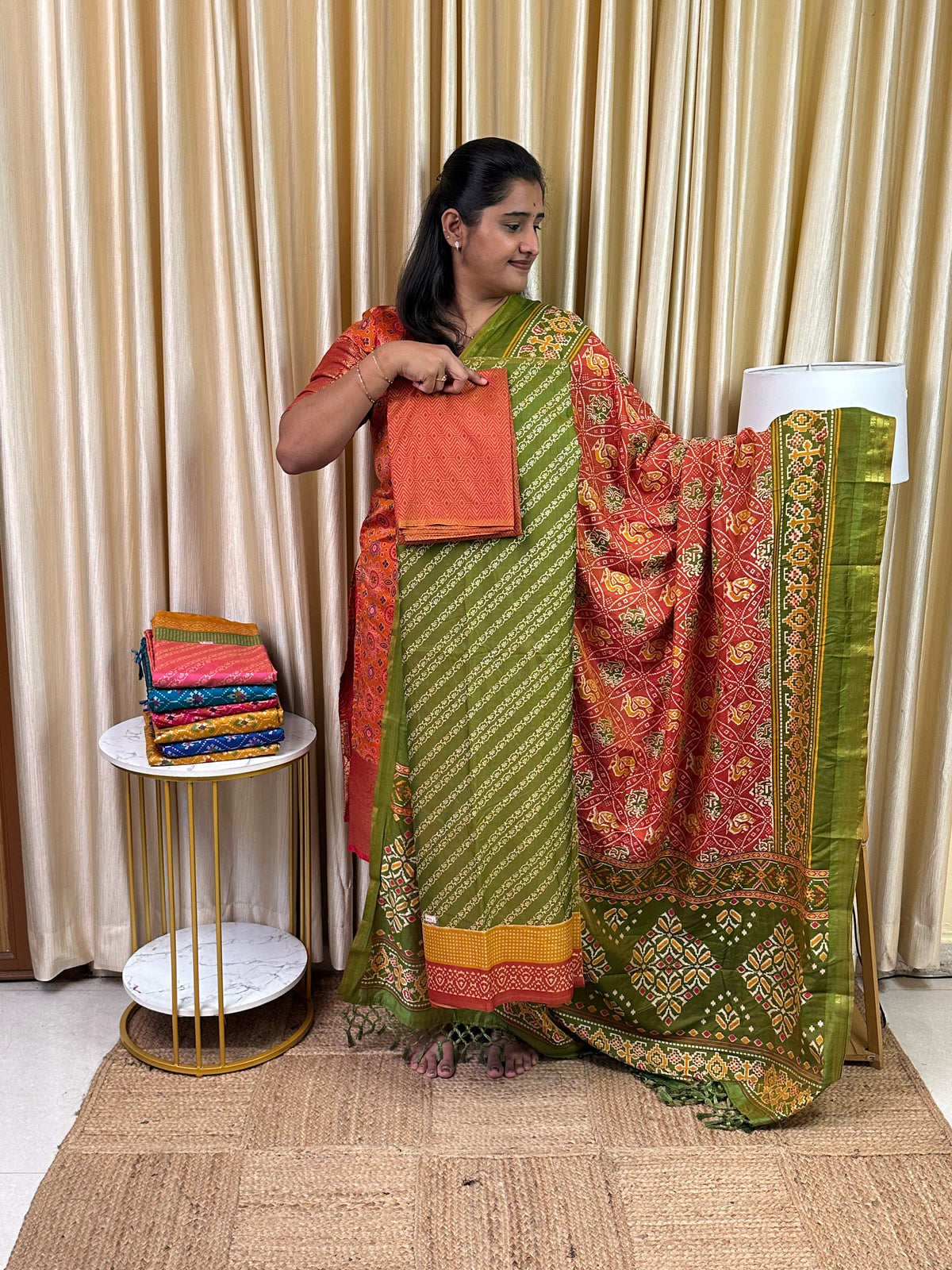 Patola semi silk 3 piece set - MPG3