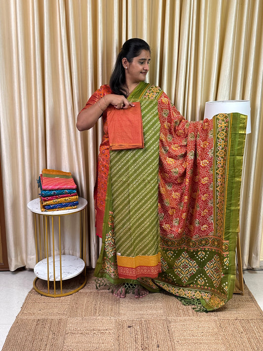 Patola semi silk 3 piece set - MPG3