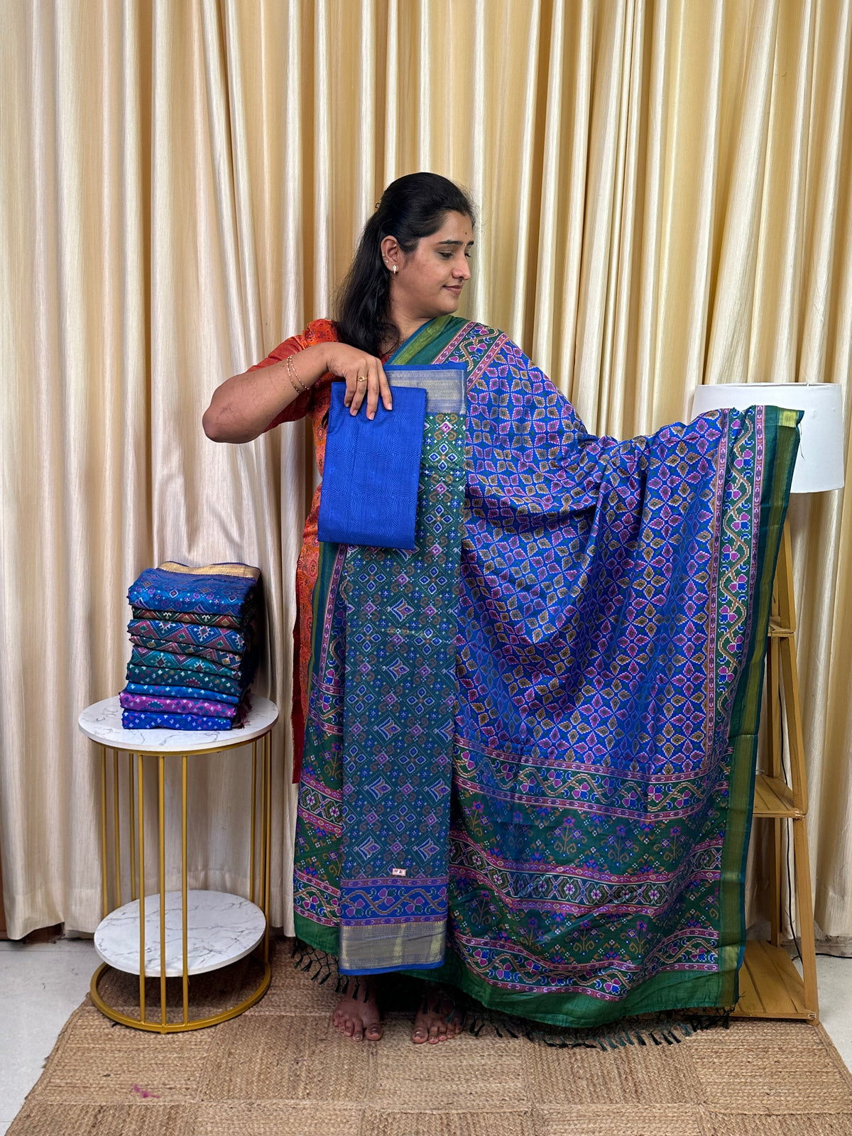 Patola semi silk 3 piece set - SP31