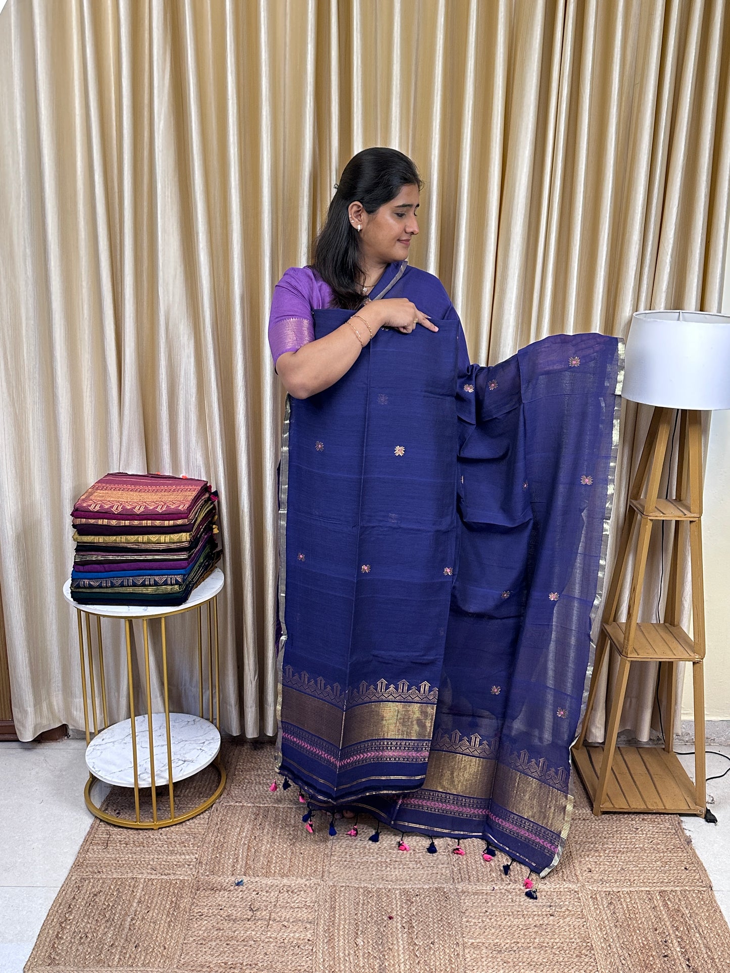SWARA - Banarasi Jamdhani cotton by silk -6