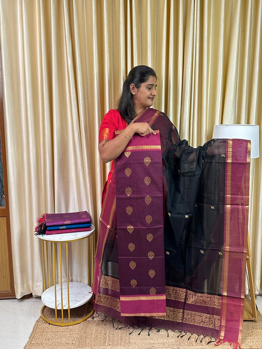 Mangalgiri Silk cotton 2 piece set(Rich pallu) -ABI1