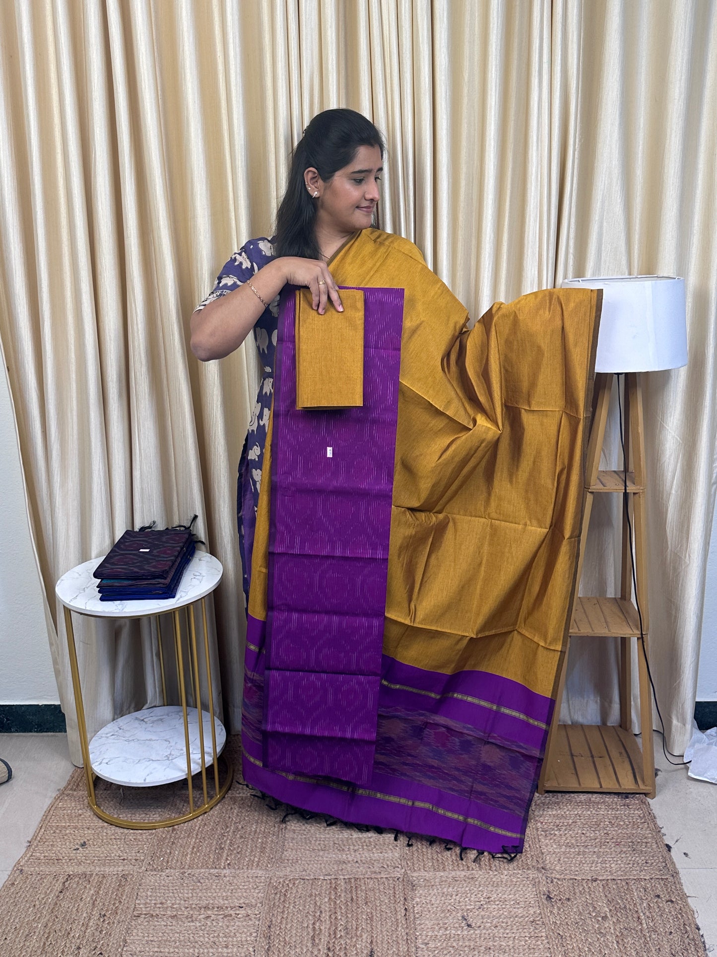 Full weave ikat Pochampally sico dress material FWS-2