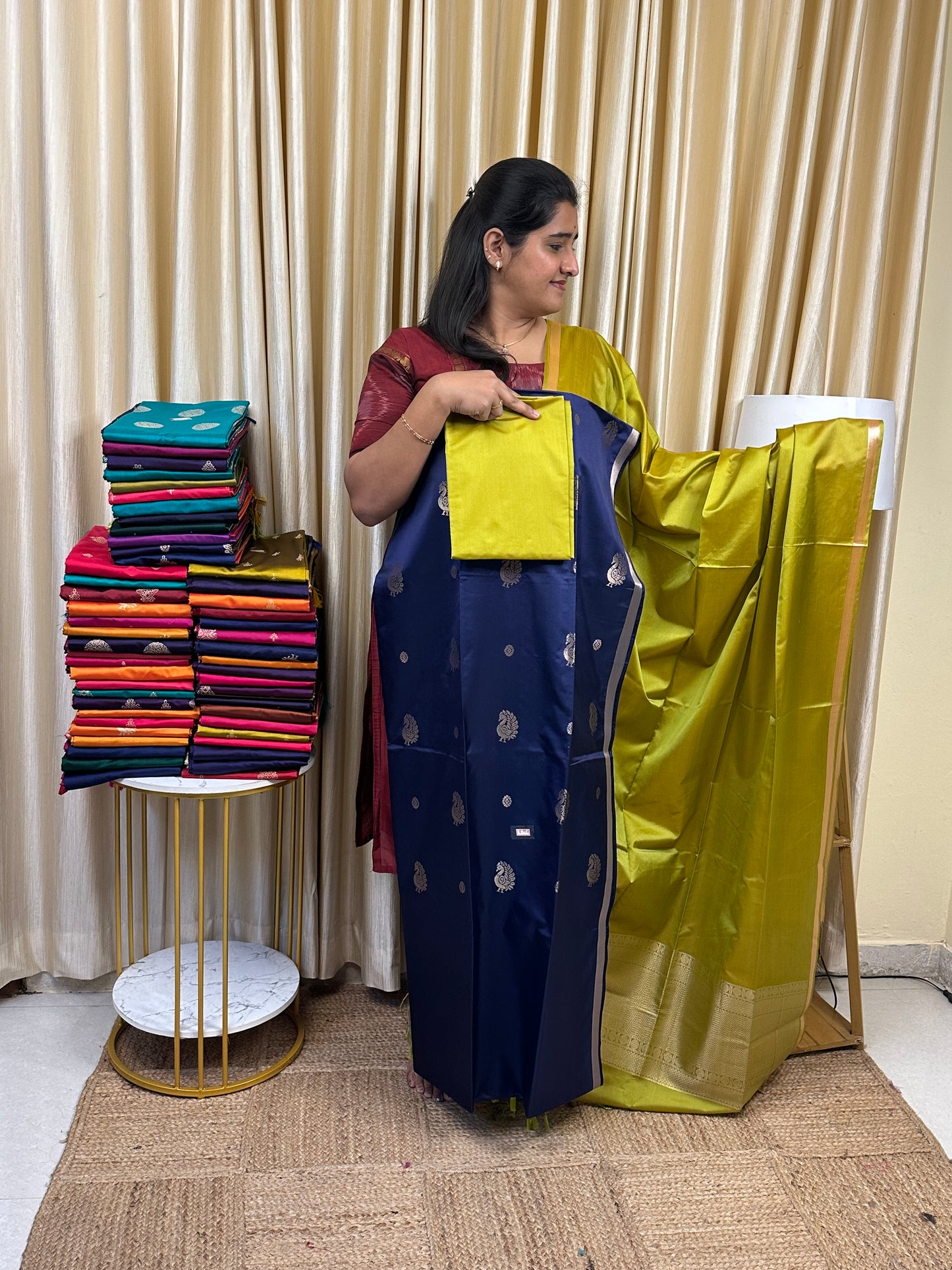 Premium semi soft silk 3 piece set -psc3